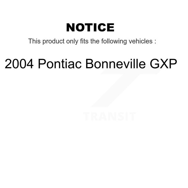 Front Rear Semi-Metallic Brake Pads Kit For 2004 Pontiac Bonneville GXP